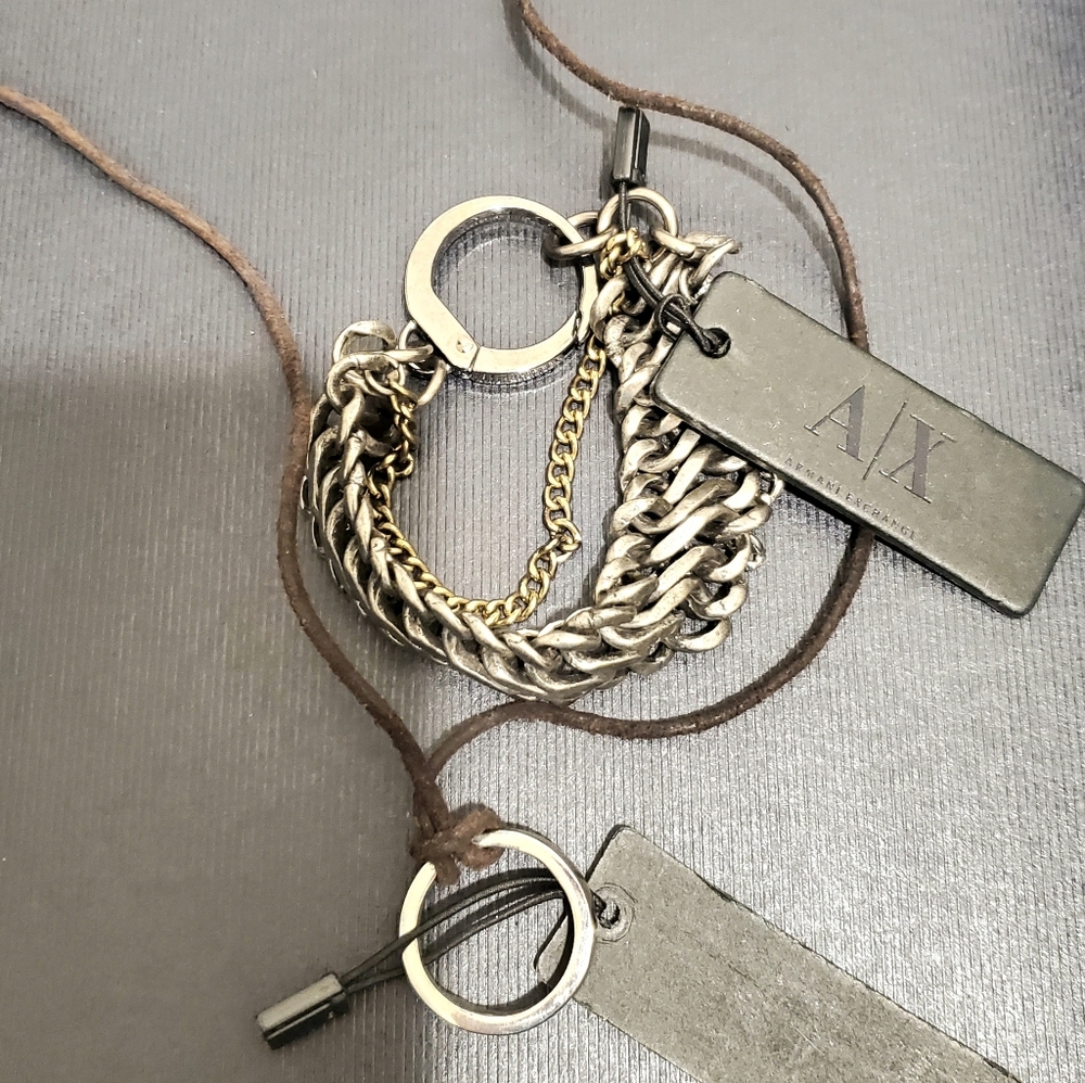 2pc ARMANI EXCHANGE NECKLACE AND BRACELET NWT